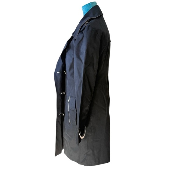 MICHAEL KORS BELTED TRENCH COAT WOMEN M KATE MIDDLETON CLASSICCORE - Picture 4 of 9